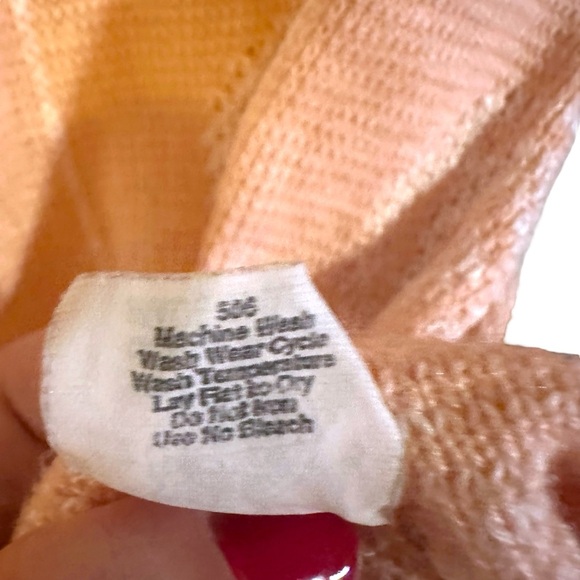 Vintage Lady Devon Pink Sweater Oversized Medium - Picture 11 of 11